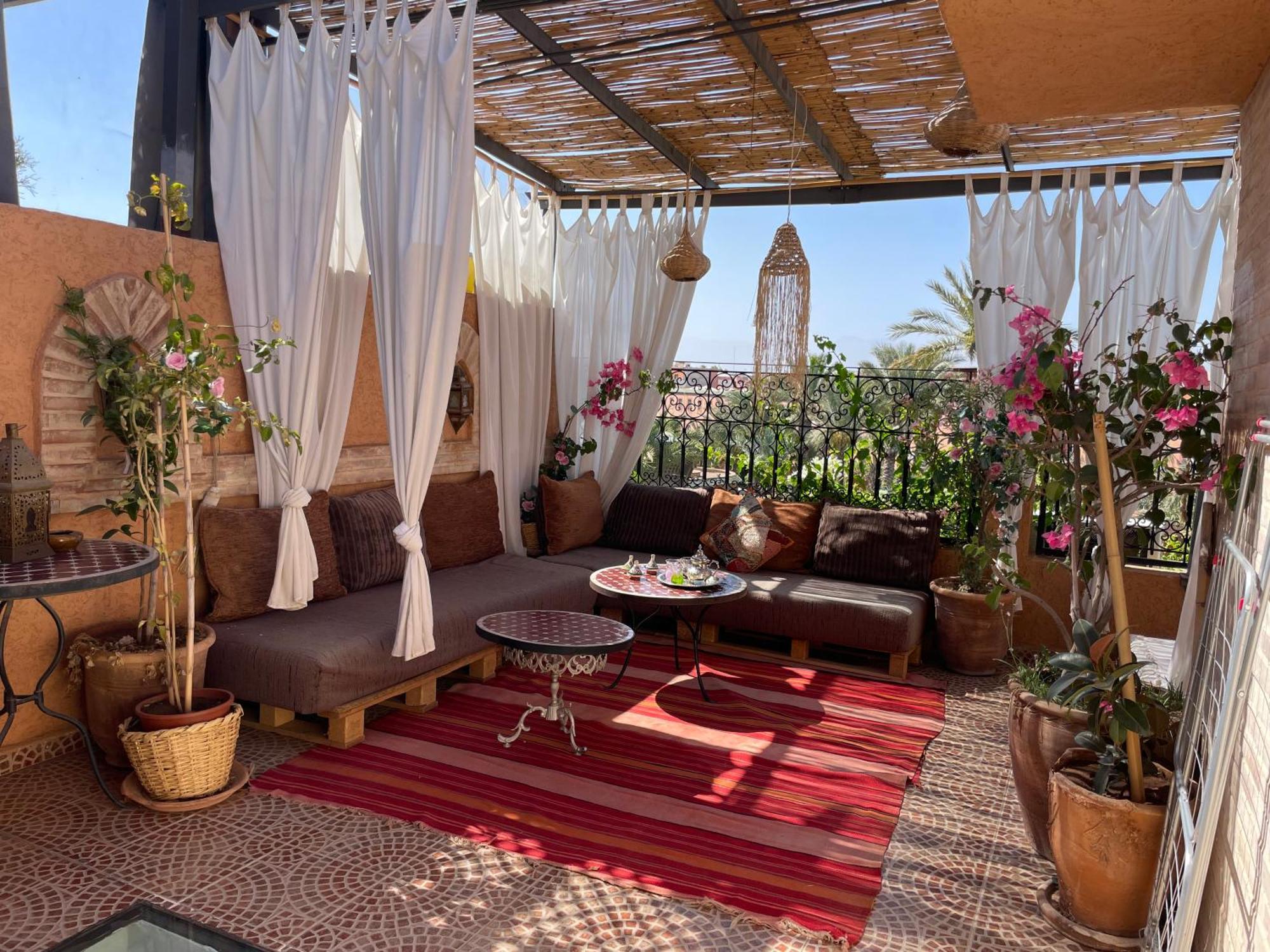 Riad Palmier Fleuri Marrakesh Exterior foto