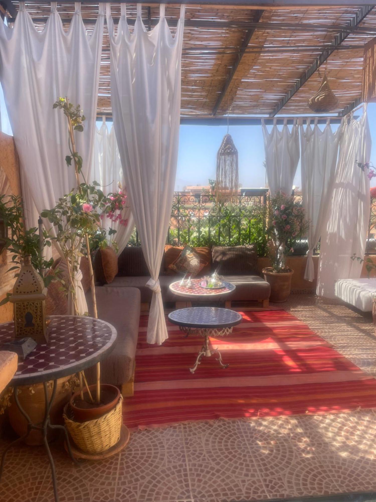 Riad Palmier Fleuri Marrakesh Exterior foto
